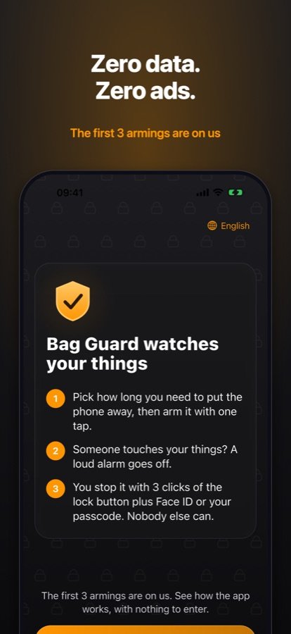 Welcome screen