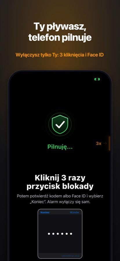Telefon pilnuje torby